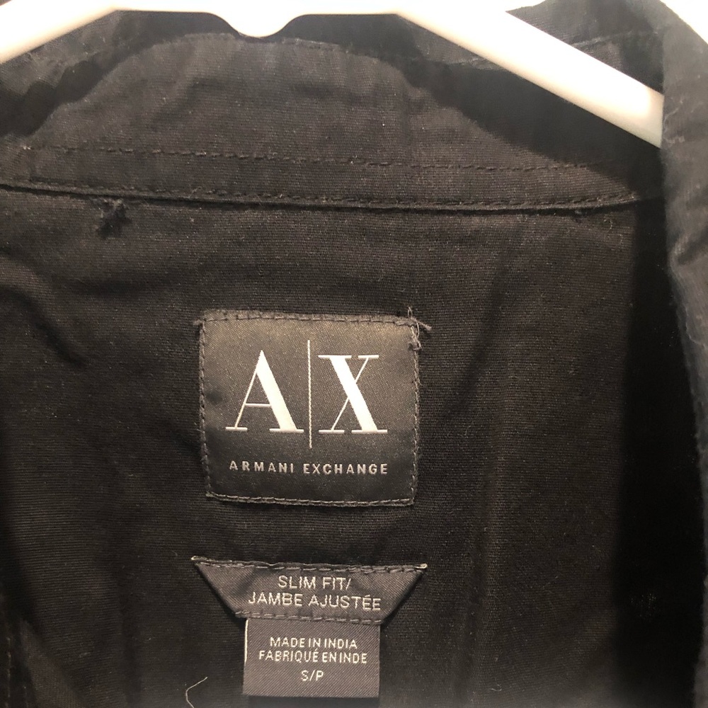 Armani Exchange , Black long sleeves.